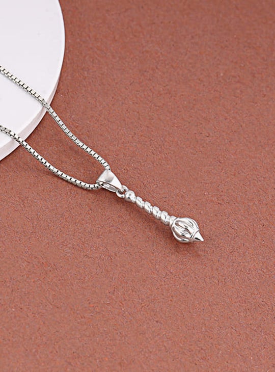 GIVA Sterling Silver Hanuman Gada Box Chain with Pendant