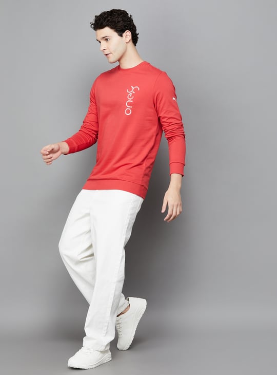 PUMA x One8 Printed Sweatshirt | Red