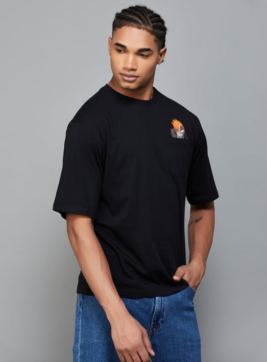 celio (Tシャツ・カットソー) CELIO Ichigo Kurosaki Print T-shirt | Black
