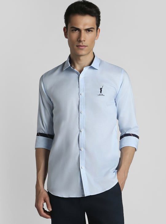 PETER ENGLAND Solid Slim Fit Shirt