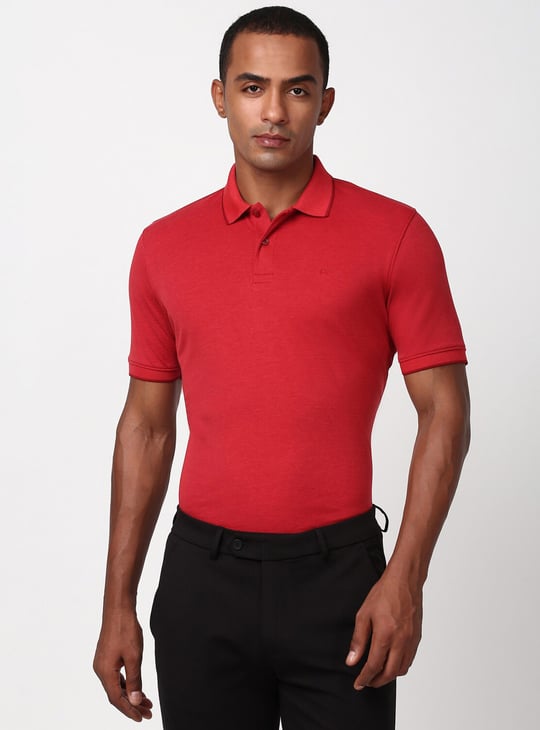 PETER ENGLAND Solid Polo T-shirt