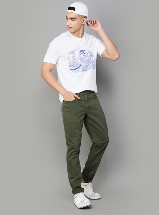 UNITED COLORS OF BENETTON Coloured Slim Tapered Jeans Green