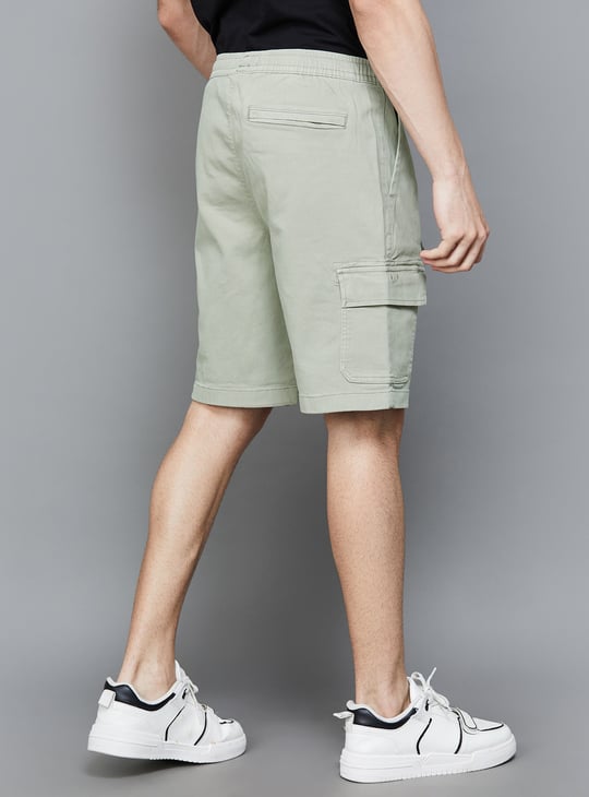 CELIO Solid Cargo Shorts