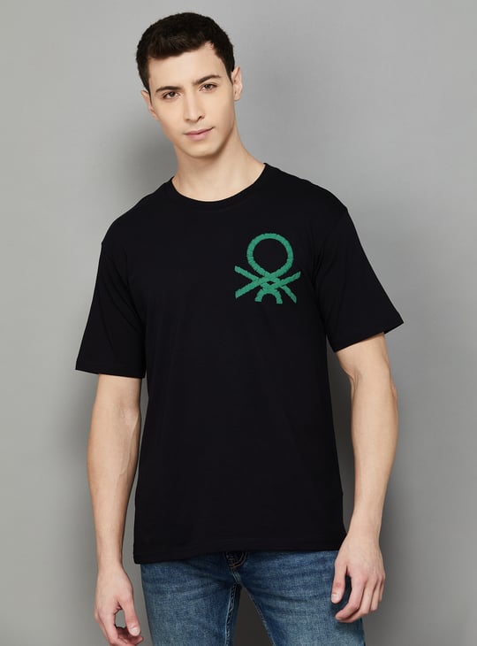 UNITED COLORS OF BENETTON Brand Logo Embroidered T-shirt