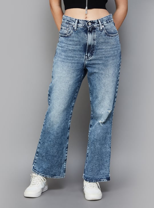 LEVI'S Washed Flared Jeans