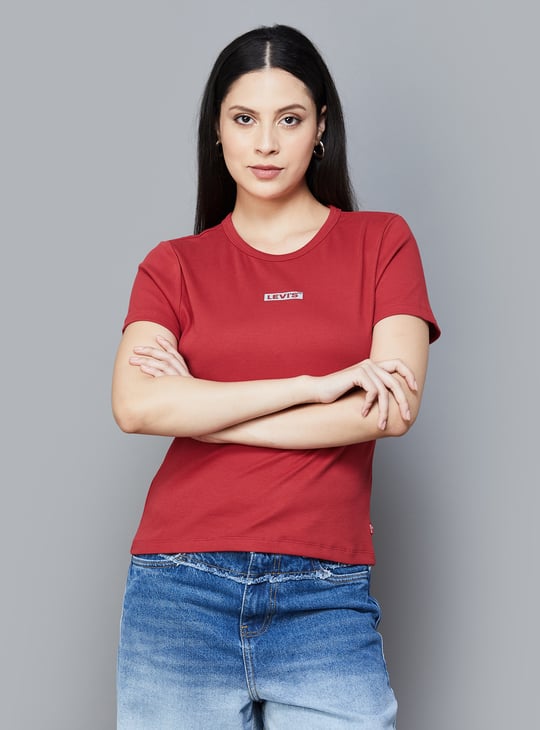 LEVI'S Solid T-shirt Red