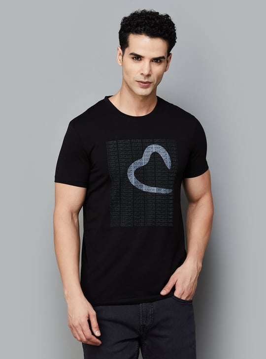 BEING HUMAN Logo Print T-shirt Black