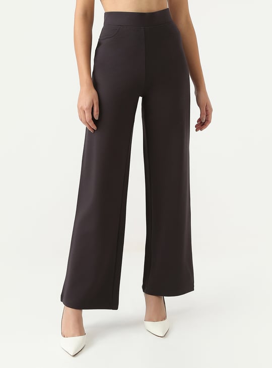 KRAUS Solid Wide Leg Treggings