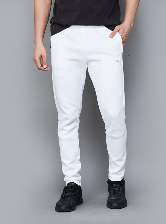 PUMA Solid Slim Fit Track Pants
