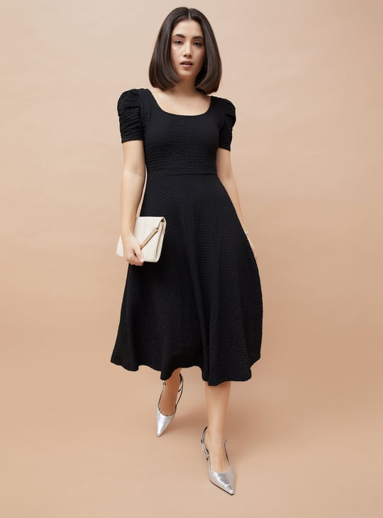chinese dress ladies Multicolor Micro Ruffle Floral A-Line Mini Dress
