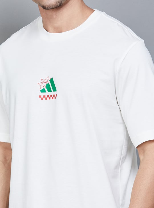 ADIDAS Back Graphic Print Oversized T-shirt