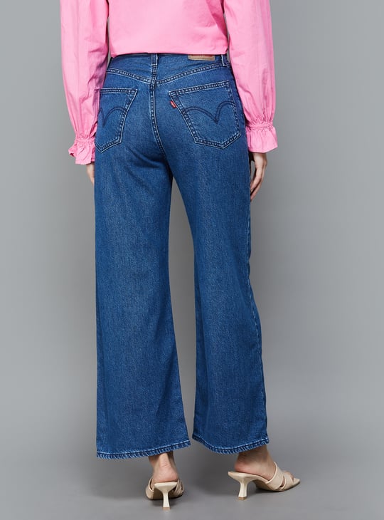 LEVI'S Washed Wide Leg Jeans