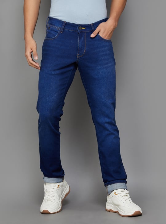 Lee Aviator Jeans Amazon WRANGLER Solid Slim Tapered Jeans