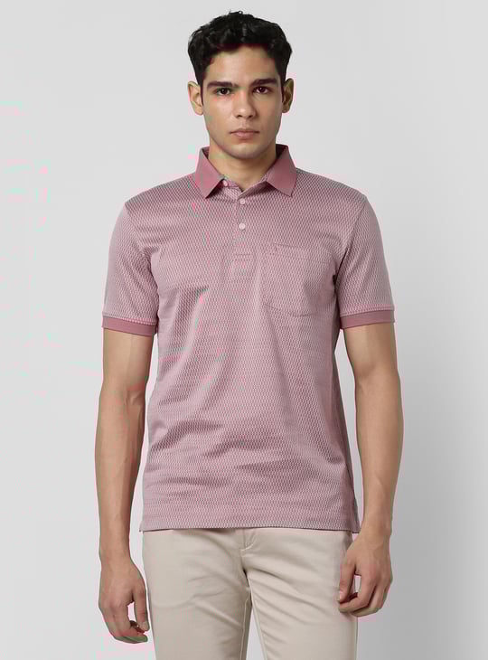 VAN HEUSEN Patterned Regular Fit Polo T-shirt