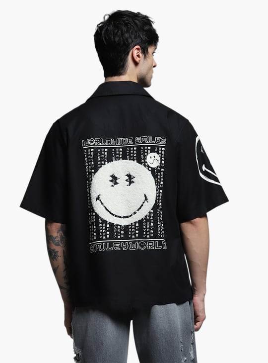smiley face kappa face shirt