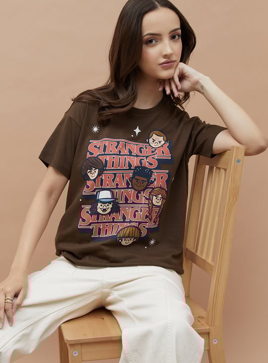 GINGER Stranger Things Print T-shirt