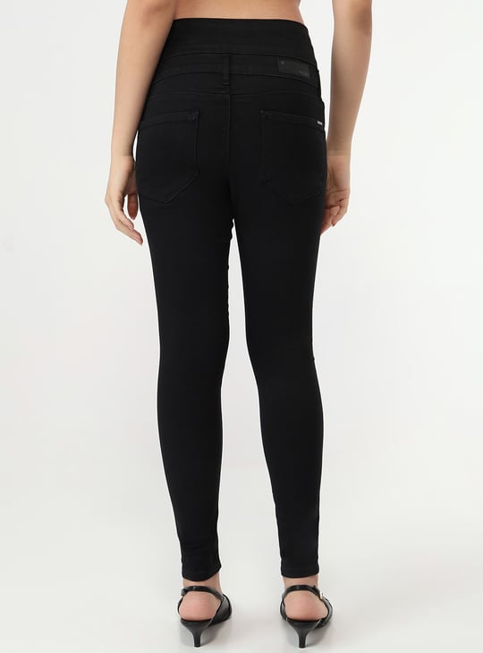 Kraus Jeans Khaki Treggings KRAUS Solid Treggings