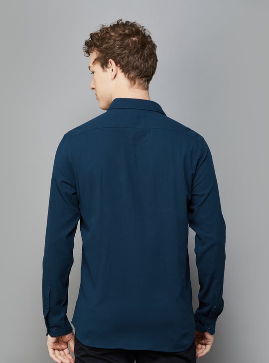 Cotton Shirt Arrow Slim Fit Formal Shirts ARROW SPORT Textured Slim Fit  Shirt