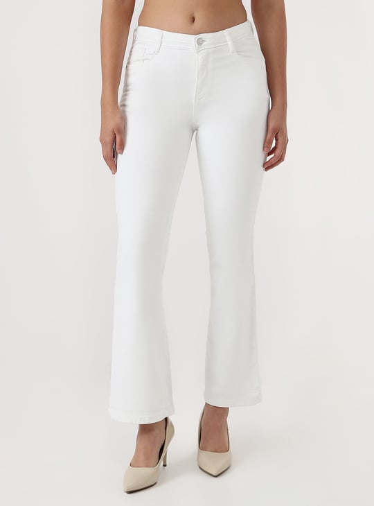 KRAUS Solid Bootcut Fit Jeans