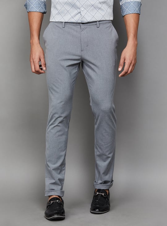 INDIAN TERRAIN Textured Urban Fit Trousers