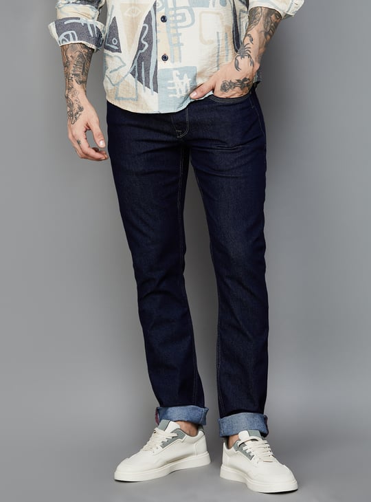 BEING HUMAN Darkwashed Slim Fit Jeans