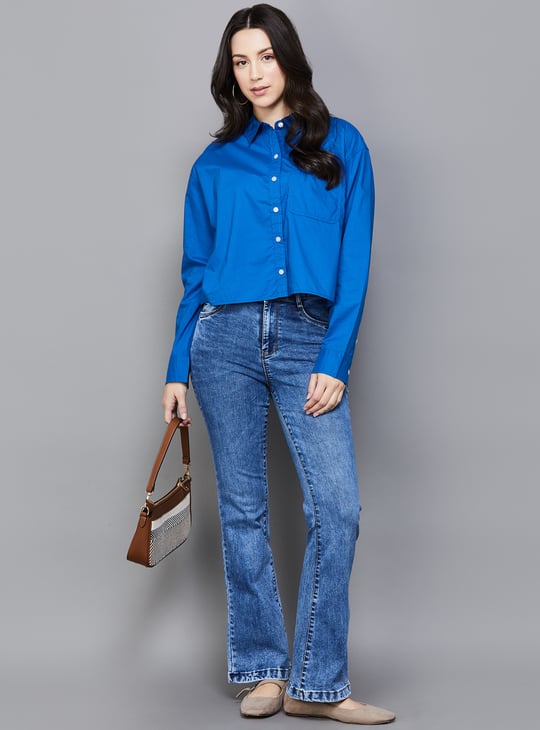 AMERICAN EAGLE Solid Shirt