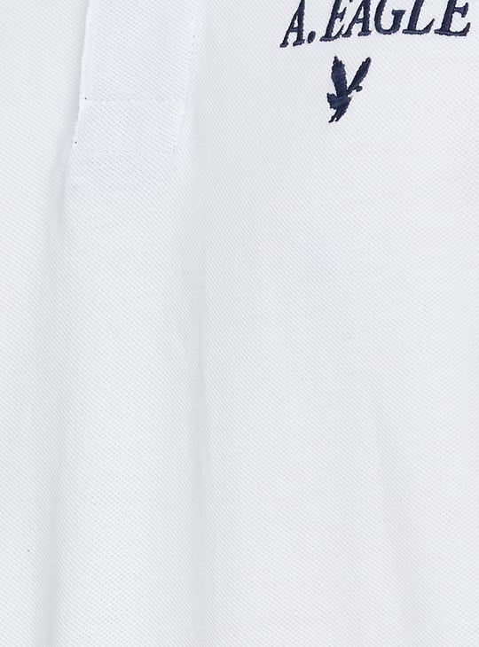 Clothing American Eagle White Polo Shirt AE Logo Polo Shirt Men's