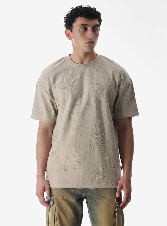 JACK JONES Distressed Boxy Fit T-shirt