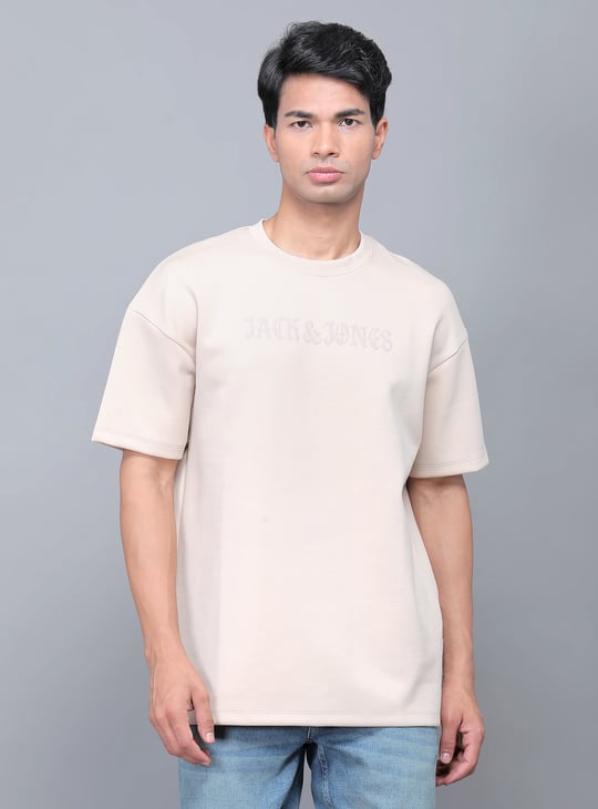 JACK JONES Embossed Boxy Fit T-shirt