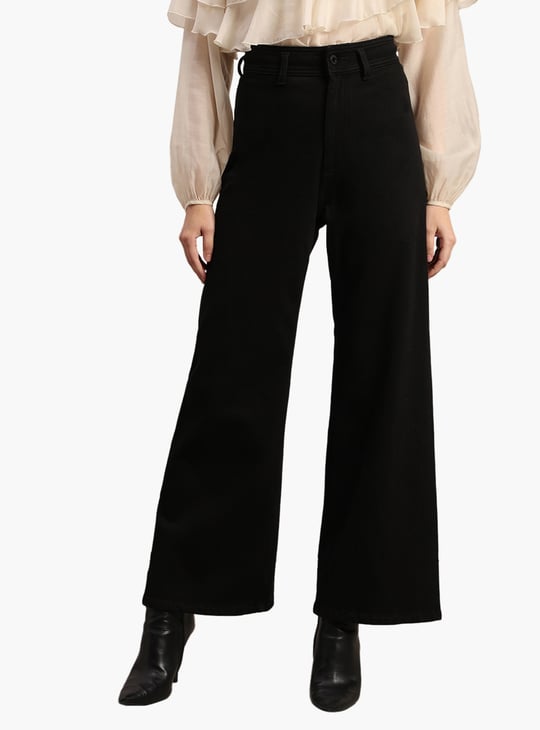 VERO MODA Solid High-Rise Jeans