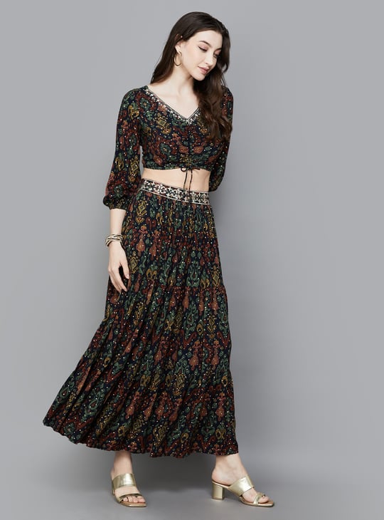 chinese dress ladies Baltic Born Womens Gloria Lace Maxi Dress | Black main image 0
