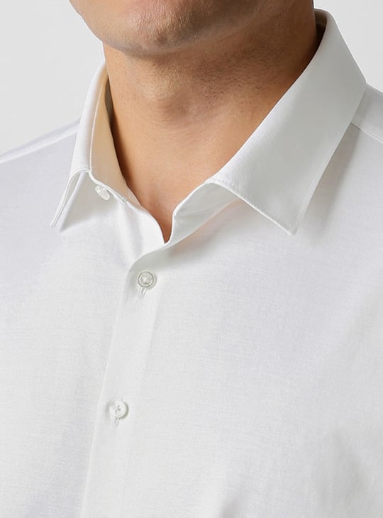 green emerald velvet dress Van Heusen Plain White FLEX Slim Fit Long Sleeve Shirt – Bradford Trading  Limited main image 1