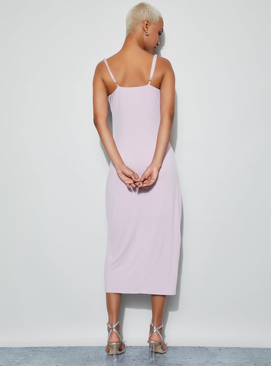 strapless open back dress Plus Size Cecilia Bodycon Dress- Lavender 1x / Lavender at Curvy Sense