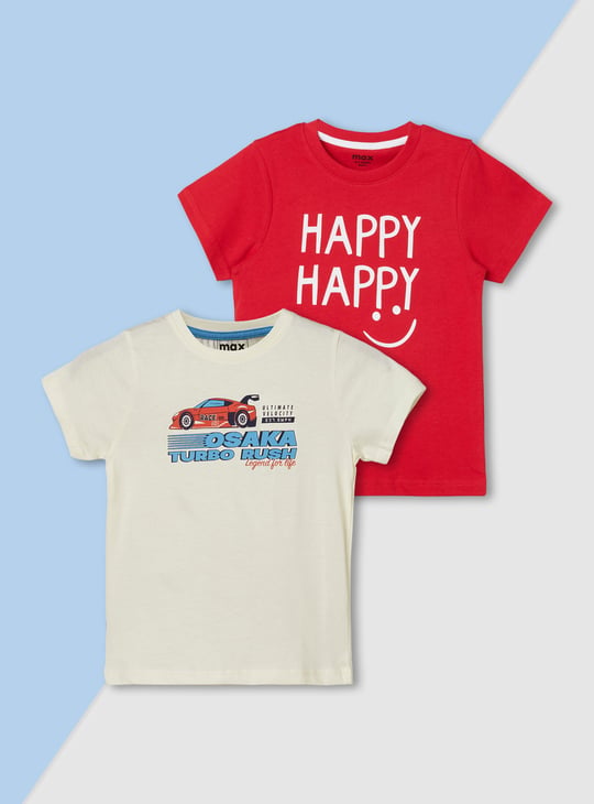 Boys Printed T-shirt - Pack of 2