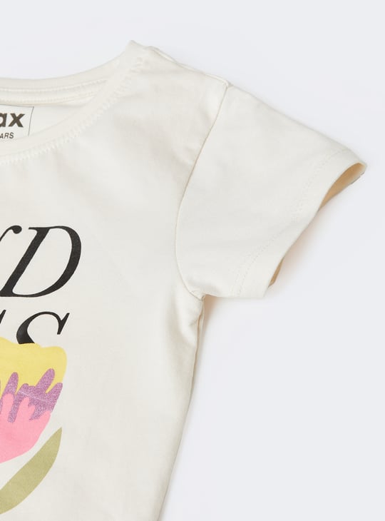 Girls Printed T-shirts Pack of Printed
