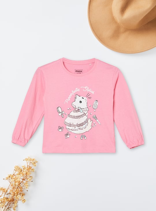 Girls Printed T-shirt - Pack of 2