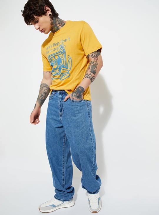 URB_N Men Graphic Printed T-shirt - Pack of 2