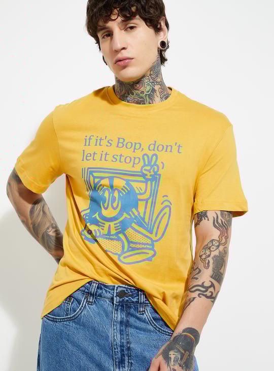 URB_N Men Graphic Printed T-shirt - Pack of 2