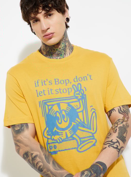 URB_N Men Graphic Printed T-shirt - Pack of 2