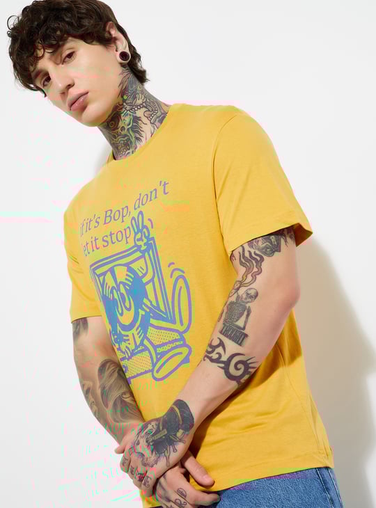 URB_N Men Graphic Printed T-shirt - Pack of 2