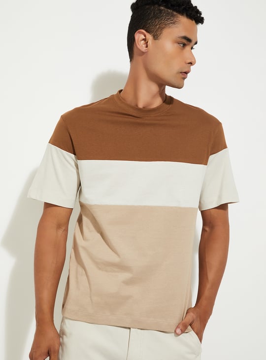 URB_N Men Colourblocked T-shirt - Pack of 2