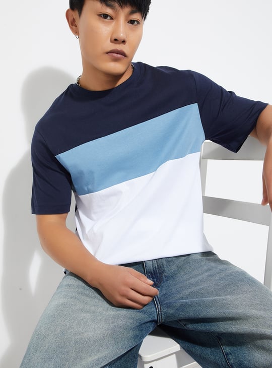 URB_N Men Colourblocked T-shirt - Pack of 2