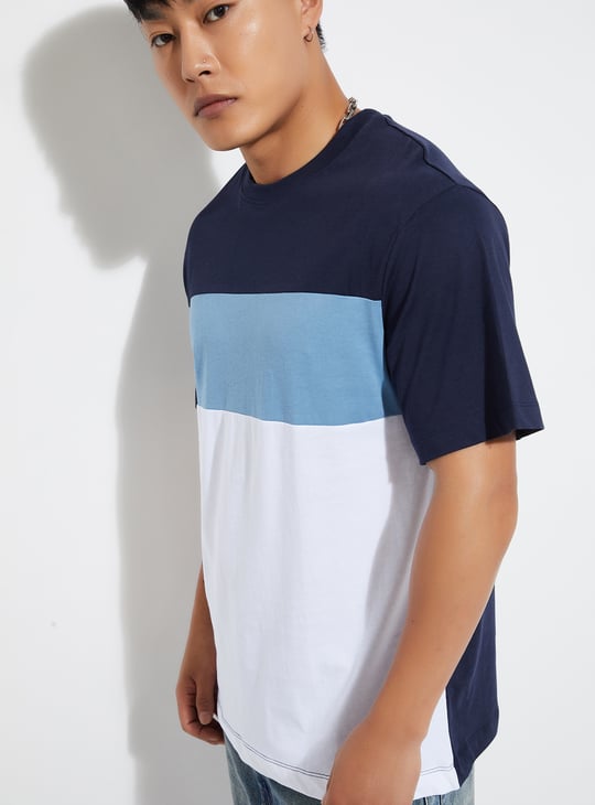 URB_N Men Colourblocked T-shirt - Pack of 2