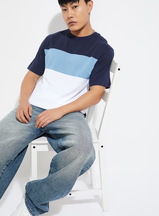 URB_N Men Colourblocked T-shirt - Pack of 2