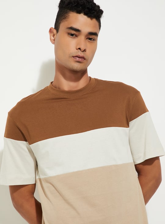 URB_N Men Colourblocked T-shirt - Pack of 2