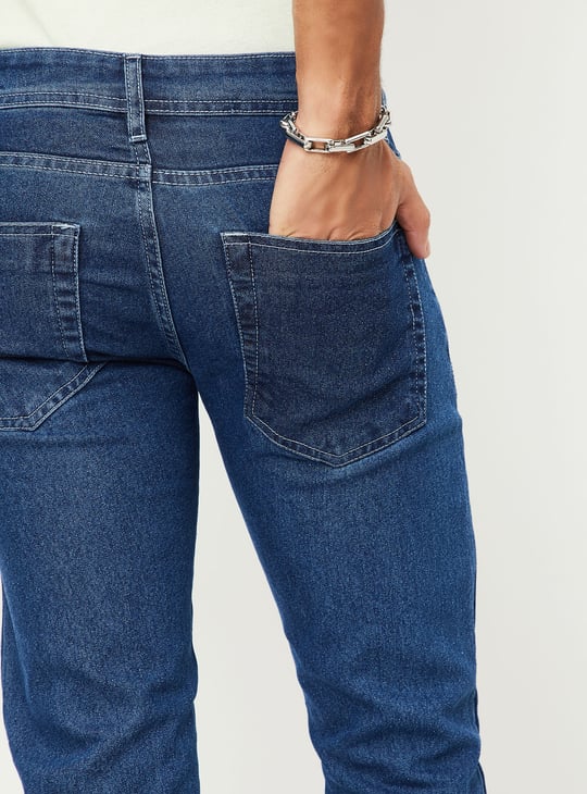 Men Washed Skinny Fit Jeans - Pack of 2