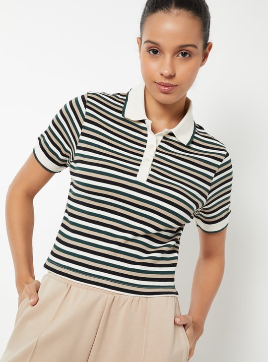 Women Assorted Polo Sports T-shirt - Pack of 2