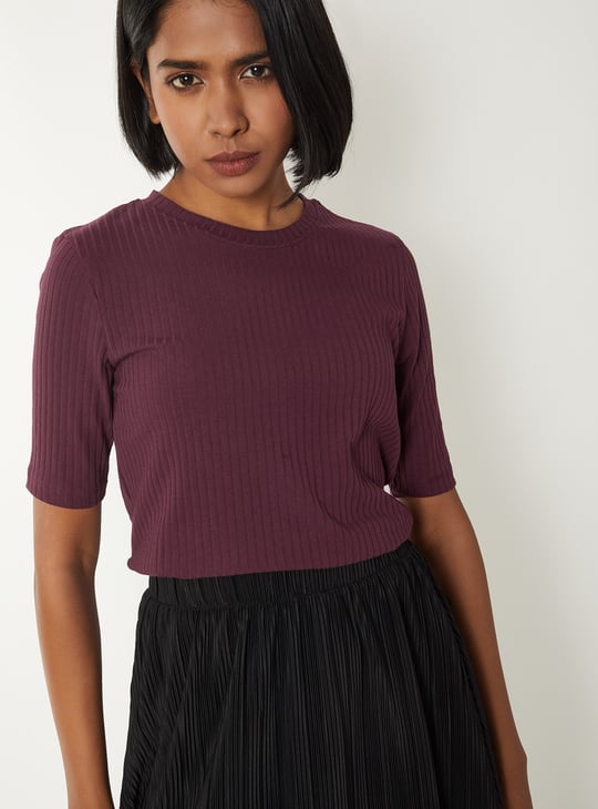 Women Ribbed T-shirts - Pack of 2