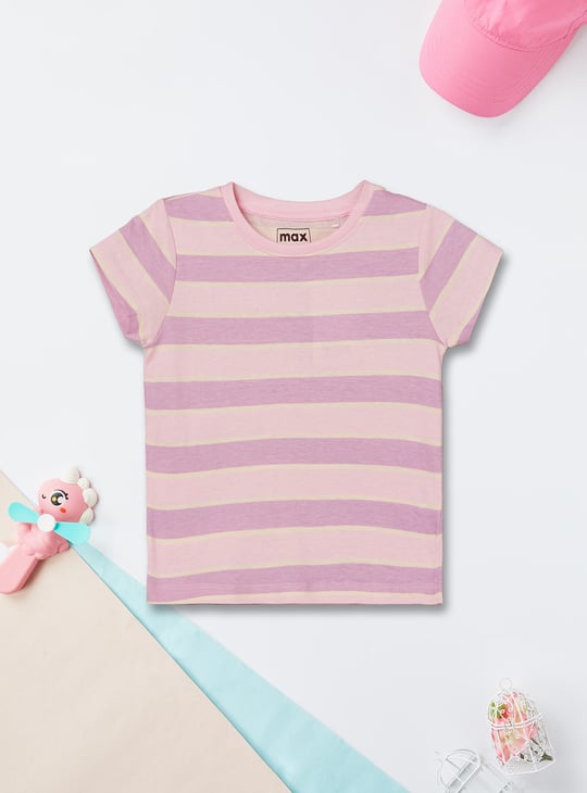 Girls Striped T-shirts - Pack of 2