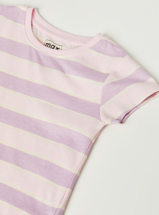 Girls Striped T-shirts - Pack of 2